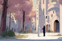 Image of a guard shaking hands with an inmate.