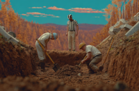 Image of 2 grave diggers in competition.